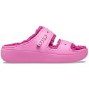 Crocs Unisex-Adult Classic Cozzzy Sandals, Fuzzy Slippers and Slides, Taffy Pink, 14 Men/16 Women