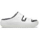 Crocs Unisex-Adult Classic Cozzzy Sandals, Fuzzy Slippers and Slides, White, 13 Men/15 Women