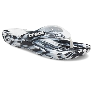crocs unisex adult classic flip 207822-066 blackwhite m3w5