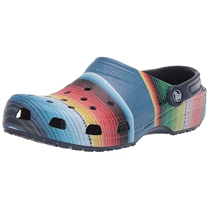 crocs unisex-adult classic striped clogclogs