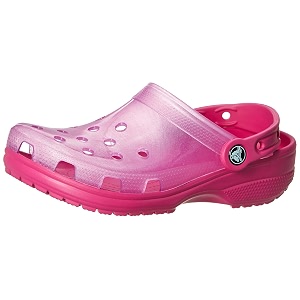 crocs unisex adult classic candy pink clog 206908-6x0