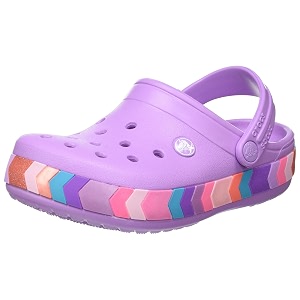 crocs unisex kids crocband cheveron beaded clog
