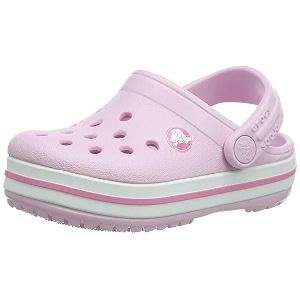 crocs unisex-child ballerina pink clogs-j4 204537-6gd