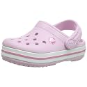 Crocs Unisex-Child Ballerina Pink Clogs-J4 (204537-6GD)