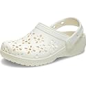 Crocs Unisex-Child Classic Clogs with Floral Cut Out Design, Kids and Toddler Shoes