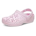Crocs Unisex-Child Classic Clogs with Floral Cut Out Design, Kids and Toddler Shoes