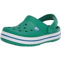 Crocs Unisex-Kid's Crocband Clog, Deep Green/Prep Blue, C12 M US Little Kid