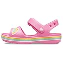Crocs Unisex Crocband Sandal Pink Lemonade 3 Kids UK (206145-669)