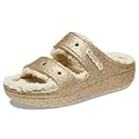 Crocs Unisex Classic Cozzzy Sandal, Multi/Gold, 4 Men/6 Women