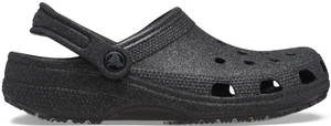 CROCS Unisex Classic Glitter Casual Sandal Black