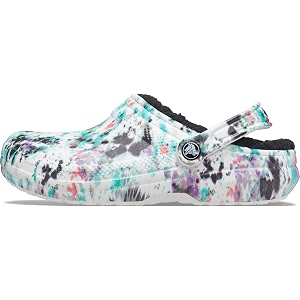 Crocs Womens Classic Lined Tie-dye Clog
