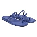 Crocs Women's Miami Toe Loop Sandals | Square Toe Flat | Flexible Straps | Croslite Foam Footbed