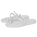 Crocs Women's Miami Toe Loop Sandals | Square Toe Flat | Flexible Straps | Croslite Foam Footbed