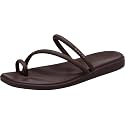 Crocs Women's Miami Toe Loop Sandals | Square Toe Flat | Flexible Straps | Croslite Foam Footbed