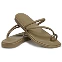 Crocs Women's Miami Toe Loop Sandals | Square Toe Flat | Flexible Straps | Croslite Foam Footbed