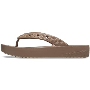 crocs women clpltfrmgeoflip croslite flip  209565-2q9 