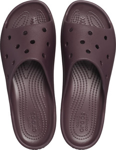 crocs classic platform women slides burgundy  4 ukindia