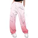 Cromoncent Girls &amp; Women Parachute Cargo Pants, 6Years-3XL