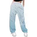 Cromoncent Cargo Pants Girls &amp; Women Parachute Pants Y2K Baggy Rave Clothes Waterproof with Pockets, 6 Years - 3XL