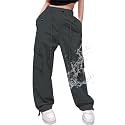 Cromoncent Girls &amp; Women Parachute Cargo Pants, 6Years-3XL