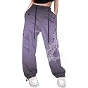 Cromoncent Girls &amp; Women Parachute Cargo Pants, 6Years-3XL