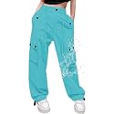 Cromoncent Girls &amp; Women Parachute Cargo Pants, 6Years-3XL