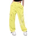 Cromoncent Girls &amp; Women Parachute Cargo Pants, 6Years-3XL
