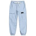 Cromoncent Girls&amp;Womens Cargo Pants Elastic Waist Lightweight Outdoor Jogger Pants, 6 Years - XX-Large