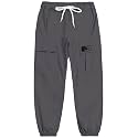 Cromoncent Girls&amp;Womens Cargo Pants Elastic Waist Lightweight Outdoor Jogger Pants, 6 Years - XX-Large