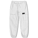 Cromoncent Girls&amp;Womens Cargo Pants Elastic Waist Lightweight Outdoor Jogger Pants, 6 Years - XX-Large