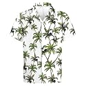 Cromoncent Hawaiian Shirt for Boy&amp;Men Short Sleeve Cuban Collar Tropical Holiday Summer Beach Shirts