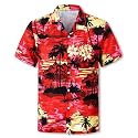 Cromoncent Hawaiian Shirt for Boy&amp;Men Short Sleeve Cuban Collar Tropical Holiday Summer Beach Shirts