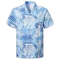 Cromoncent Hawaiian Shirt for Boy&amp;Men Short Sleeve Cuban Collar Tropical Holiday Summer Beach Shirts