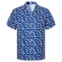 Cromoncent Hawaiian Shirt for Boy&amp;Men Short Sleeve Cuban Collar Tropical Holiday Summer Beach Shirts