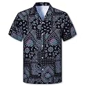 Cromoncent Hawaiian Shirt for Boy&amp;Men Short Sleeve Cuban Collar Tropical Holiday Summer Beach Shirts