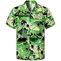 Cromoncent Hawaiian Shirt for Boy&amp;Men Short Sleeve Cuban Collar Tropical Holiday Summer Beach Shirts