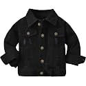 Cromoncent Toddler Jean Jacket for Girls and Boys Long Sleeve Denim Jacket