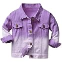 Cromoncent Toddler Jean Jacket for Girls and Boys Long Sleeve Denim Jacket