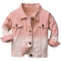 Cromoncent Toddler Jean Jacket for Girls and Boys Long Sleeve Denim Jacket