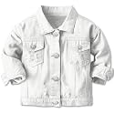 Cromoncent Toddler Jean Jacket for Girls and Boys Long Sleeve Denim Jacket