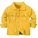 Cromoncent Toddler Jean Jacket for Girls and Boys Long Sleeve Denim Jacket