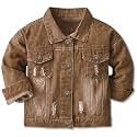 Cromoncent Toddler Jean Jacket for Girls and Boys Long Sleeve Denim Jacket