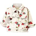Cromoncent Toddler Jean Jacket for Girls and Boys Long Sleeve Denim Jacket