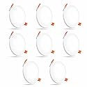 Crompton Star Lord 3IN1 | Recessed Downlighter | 10W | Round | 3IN1 Mood Lighting | Multi-colour | Pack of 8 | False Ceiling mounted | BIS Safe Wire