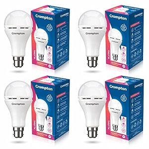 crompton emergency 12 w led bulb base b22 cool day light pack of 4
