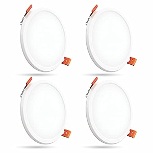 crompton star lord 3in1  recessed downlighter  5w  round  3in1 mood lighting  multi-colour  pack of 4  false ceiling mounted  bis safe wire