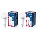 Crompton 8.5W Emergency LED Bulb | Backup Lamp | Inverter Bulb for home, with upto 4 Hours battery back up | Over charging Protection | BMS Technology | Cool Day Light (6500K) | Pack of 2