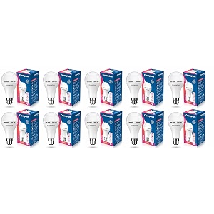 crompton emergency 12 w led bulb base b22 cool day light pack of 10