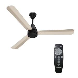 Crompton Energion Hyperjet-Boost 1200mm BLDC Ceiling Fan | Point Anywhere Remote | BEE 5 Star Rated Energy Efficient | Superior Air Delivery | Anti-Ru