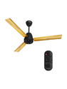 Crompton Energion NITEO with 4 Year Warranty BLDC Motor with Remote 1200 mm Ceiling Fan (5 Star | Light Pinewood | Pack of 1)